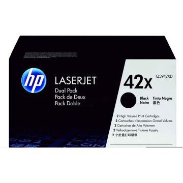 Q5942XD / 42XD HP - noir - pack de 2 - toners de marque