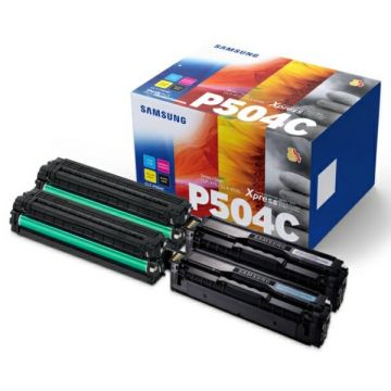 SU400A / CLT-P504C HP - multipack 4 couleurs : noir, cyan, magenta, jaune - toners de marque