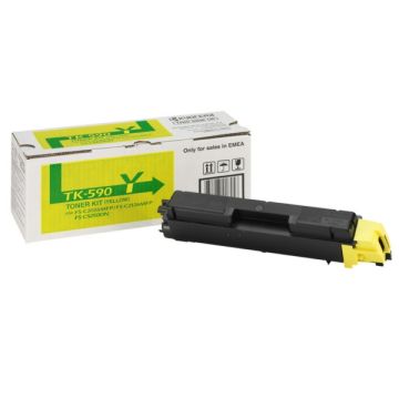 1T02KVANL0 / TK-590 Y Kyocera - jaune - toner de marque