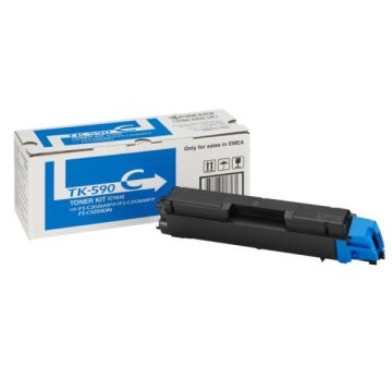 1T02KVCNL0 / TK-590 C Kyocera - cyan - toner de marque