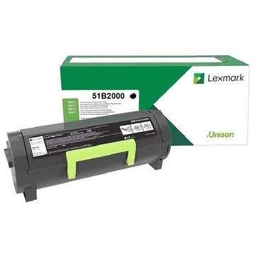 51B2000Lexmark - noir - toner de marque