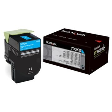70C0X20 / 700X2 Lexmark - cyan - toner de marque