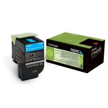 70C2XC0 / 702XC Lexmark - cyan - toner de marque