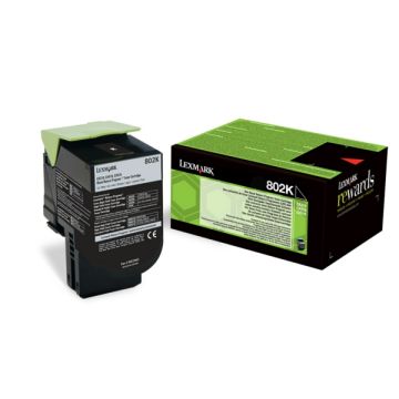 80C20K0 / 802K Lexmark - noir - toner de marque