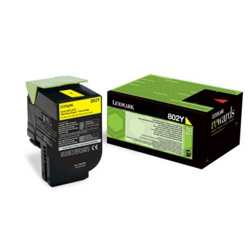 80C20Y0 / 802Y Lexmark - jaune - toner de marque