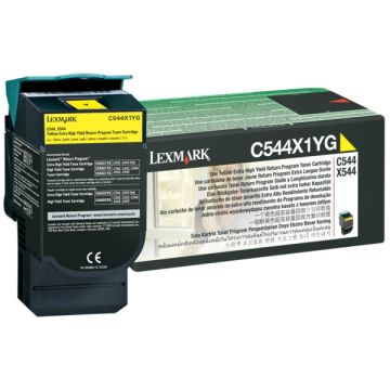 C544X1YGLexmark - jaune - toner de marque