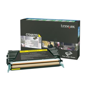 C734A1YGLexmark - jaune - toner de marque
