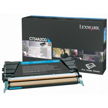 C734A2CGLexmark - cyan - toner de marque