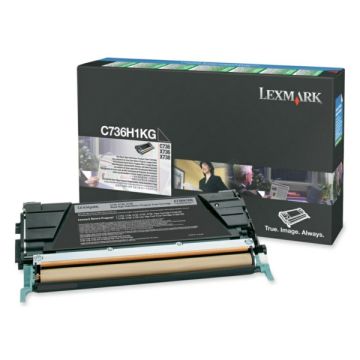 C736H1KGLexmark - noir - toner de marque