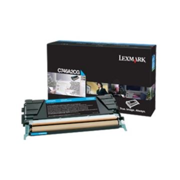 C746A3CGLexmark - cyan - toner de marque