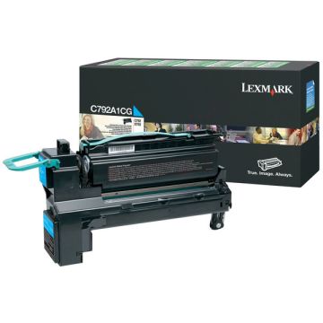 C792A1CGLexmark - cyan - toner de marque
