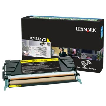 X746A1YGLexmark - jaune - toner de marque