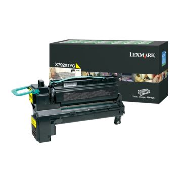 X792X1YGLexmark - jaune - toner de marque