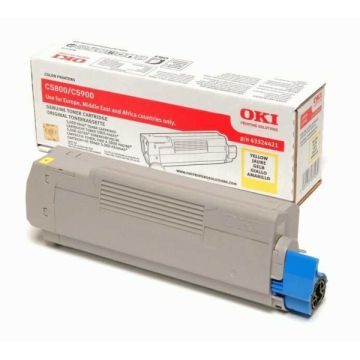 43324421OKI - jaune - toner de marque
