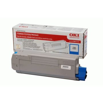 43865723OKI - cyan - toner de marque