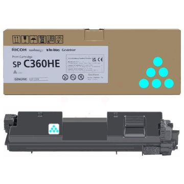 408185 / SPC360HE Ricoh - cyan - toner de marque