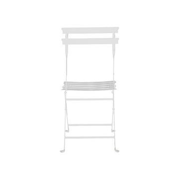 PAPERFLOW Chaise pliante d'extérieur EDEN, set de 2, blanc