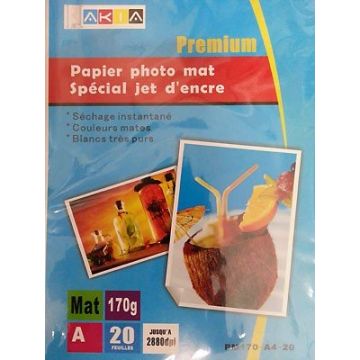 Papiers photo MAT - A6 - 20 feuilles -  170g