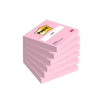 Post-it Bloc-note adhésif Notes, 76 x 76 mm, rose flamant