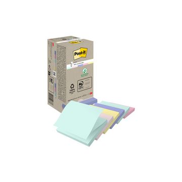 Post-it Bloc-notes Recycling z-notes, 76 x 76 mm, coloré