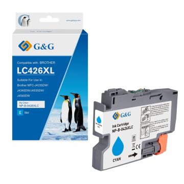 LC426XLC Brother - cyan - cartouche compatible qualité premium