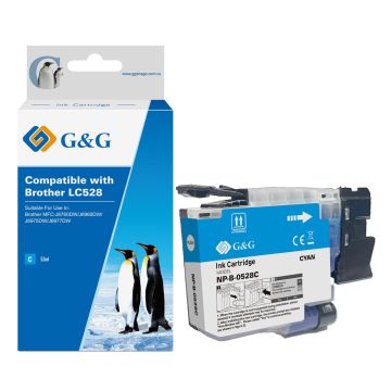 LC528C Brother - cyan - cartouche compatible qualité premium