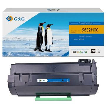 66S2H00 Lexmark - noir - toner compatible qualité premium