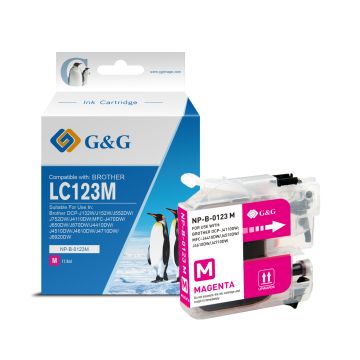 LC123M Brother - magenta - cartouche compatible qualité premium
