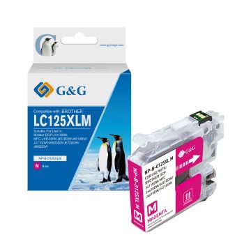 LC125XLM Brother - magenta - cartouche compatible qualité premium