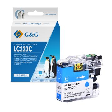 LC223C Brother - cyan - cartouche compatible qualité premium