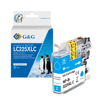 LC225XLC Brother - cyan - cartouche compatible qualité premium