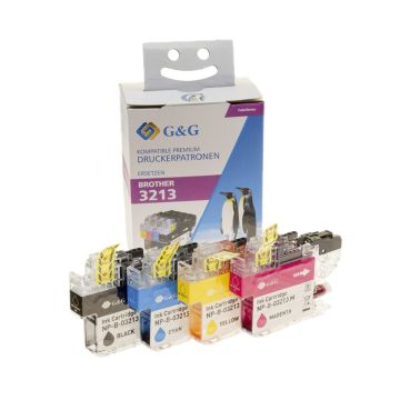LC3213VALDR Brother - multipack 4 couleurs : noire, cyan, magenta, jaune - cartouches d'encre compatibles qualité premium