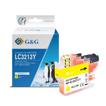 LC3213Y Brother - jaune - cartouche compatible qualité premium