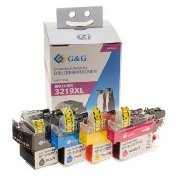 LC3219XLVALDR Brother - multipack 4 couleurs : noire, cyan, magenta, jaune - cartouches d&#039;encre compatibles qualité premium