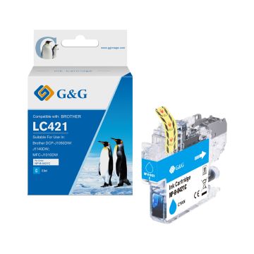 LC421XLC Brother - cyan - cartouche compatible qualité premium