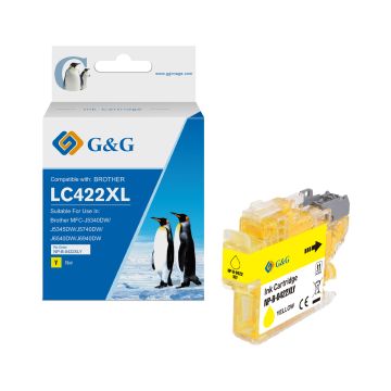 LC422XLY Brother - jaune - cartouche compatible qualité premium