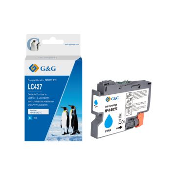 LC427XLC Brother - cyan - cartouche compatible qualité premium