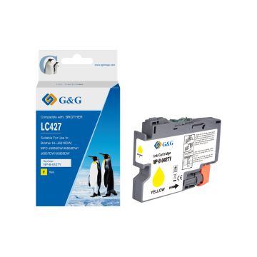 LC427XLY Brother - jaune - cartouche compatible qualité premium
