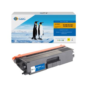 TN326Y Brother - jaune - toner compatible qualité premium