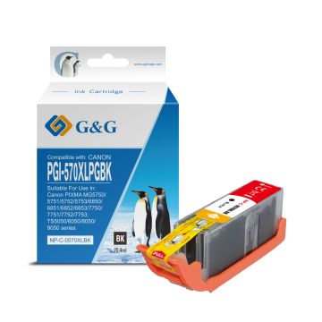 0318C001 / PGI-570 PGBKXL Canon - noire - cartouche compatible qualité premium