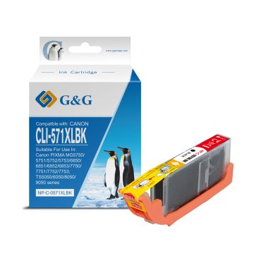0331C001 / CLI-571 BKXL Canon - noire - cartouche compatible qualité premium