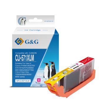 0333C001 / CLI-571 MXL Canon - magenta - cartouche compatible qualité premium