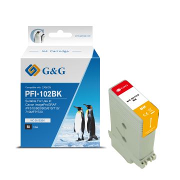 0895B001 / PFI-102 BK Canon - noire - cartouche compatible qualité premium