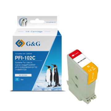 0896B001 / PFI-102 C Canon - cyan - cartouche compatible qualité premium