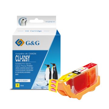 4543B001 / CLI-526 Y Canon - jaune - cartouche compatible qualité premium