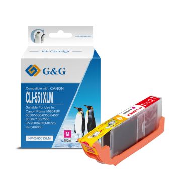 6445B001 / CLI-551 MXL Canon - magenta - cartouche compatible qualité premium