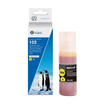 C13T03R440 / 102 Epson - jaune - bouteille d'encre compatible qualité premium