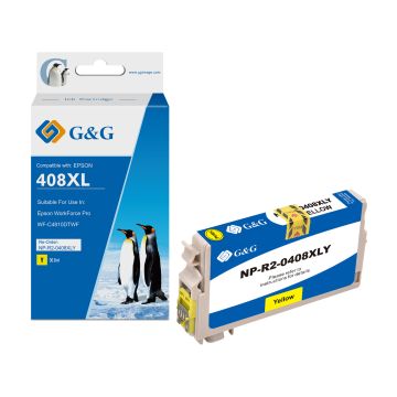 C13T09K44010 / 408L Epson - jaune - cartouche compatible qualité premium