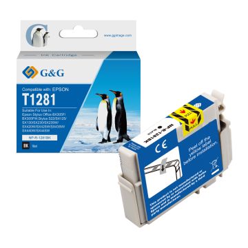 C13T12814011 / T1281 Epson - noire - cartouche compatible qualité premium