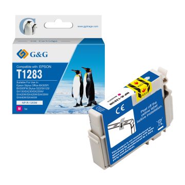 C13T12834011 / T1283 Epson - magenta - cartouche compatible qualité premium